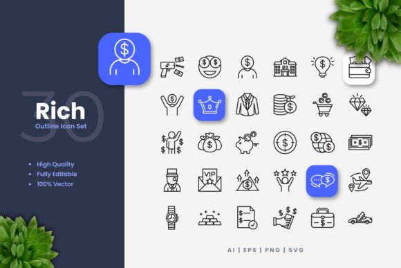 Rich Icons: Premium Vector Design Assets