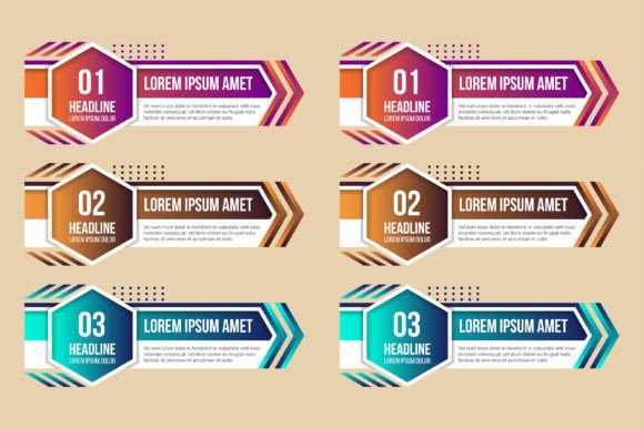 The Hexagon Arrow Element Banner Infographic: A Design Resource Evaluation