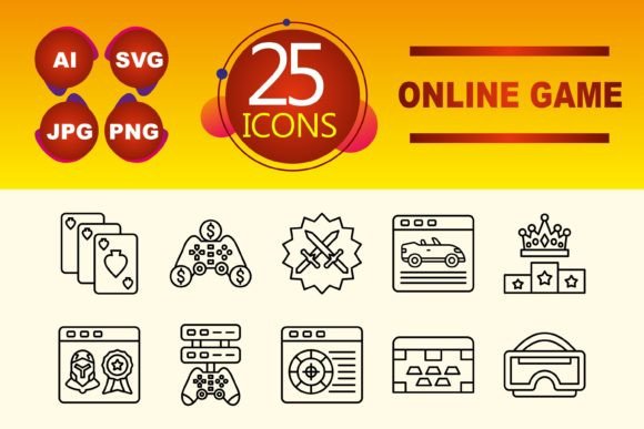 The Ultimate Toolkit of Online Game Line Icons