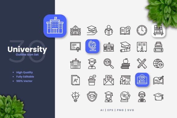 University Icons: Essential Design Assets